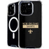 NFL New Orleans Saints Black Performance Series iPhone 16 Pro MagSafe Case